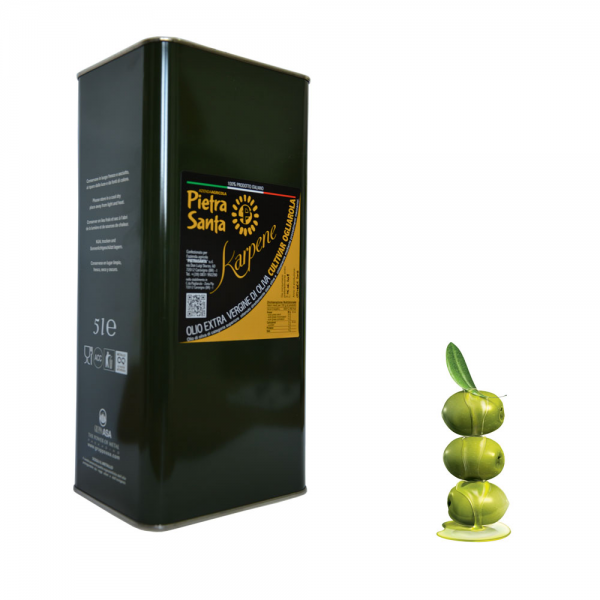 Olio extravergine di oliva ogliarola Karpene - lattina 5 Litri 