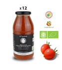 Pack of 12 jars of Biological Fiaschetto tomato purèe from Torre Guaceto