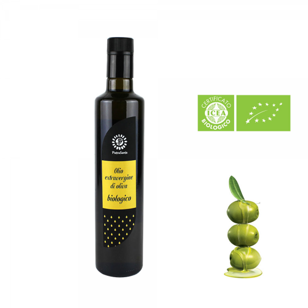 Olio extravergine di oliva biologico - in bottiglia 0,50 Litro