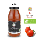 Pack of 48 jars of Biological Fiaschetto tomato purèe from Torre Guaceto